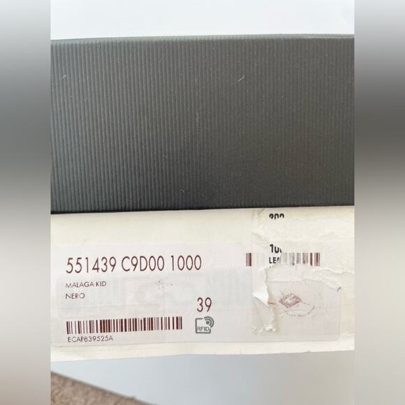 GUCCI Black leather Madelyn Crystal G Mules Block heel  EU 39 - Picture 8 of 13